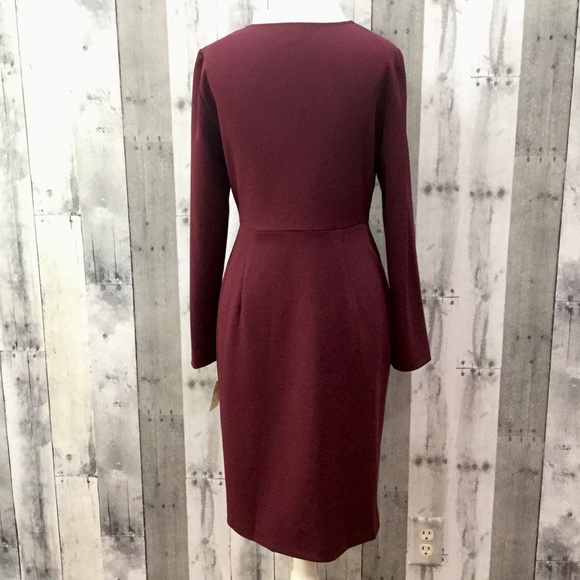 SAKS FIFTH AVENUE Long Sleeve Sheath Dress NWT 6 - Picture 4 of 7